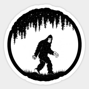 Funny BIgfoot Ok Sign Sticker